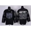 Fabrika Outlet Erkekler Los Angeles Kings 99 Wayne Gretzky Siyah Mor Beyaz Sarı% 100 Stittched Ucuz En İyi Kaliteli Buz Hokey Jersey 4692