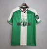 Nigeria Retro Soccer Jerseys 1994 Home Away Okocha Kanu Finidi Nwogu Futbol Kit Vintage Footbool Jersey Yekini Classic Shirt 1996 1998 Shirt Sleeve