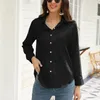 Blusas femininas de alto temperamento boutique camisa superior elegante manga longa solta vermelho primavera e outono roupas de rua