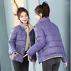 女性のトレンチコートコットンパッドコート2024韓国スタイルが厚くなったショートダウンジャケットウエスタンスモール汎用