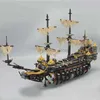 Blocos de estoque Pirata Imperial Caribe Navio Flagship Black Pearl Silent Mary Compatível 10210 70810 4184 4195 71042 Building Block Toys 240120