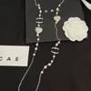 Boutique Pearl Chain Colares Clássico Designer Logo Womens Charme Luxo Presente Colar Moda Estilo Amor Jóias Elegante Requintado Jóias Colar Com Boxs