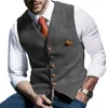 Herbst und Winter neue trendige Herrenweste Stil Mode karierte Weste Tank Top Herren trendy