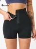 CHRLEISURE Pantaloncini da yoga al seno Pantaloncini sportivi da donna a vita alta per lo stomaco Sollevamento dell'anca Fitness Shapewear Collant per addome Pantaloni per allenamento