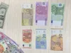 Copier de l'argent Taille réelle 1: 2 Pièces étrangères Euro Billets de banque Collection réelle Jetons Chip Props British Pou Gglbw