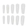 Prego gel claro unhas falsas dicas arte diy moda artificial manicure ponta para salão de beleza transparente