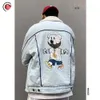 Drew Teddy Bear Lapel Fleece Plush Denim Jacket American Trendy Brand Unisex