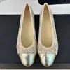 Ballerine classiche da donna Punta tonda di alta qualità con decoro con fiocco dolce Slip On Comoda suola morbida in vera pelle Scarpe basse di design femminile