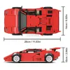 MOCハイテクブリックスピードカーシリーズCountach LP5000 QV-RED RACING CAR BULINGING BLOCKS KIT HYPERCAR SUPER VEHIOL DIY TOYSセット240120