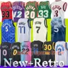 New Retro Men Kids Jersey Carter Shai WADE Doncic LaMelo Ball Ja Morant Tatum Wade 30 Curry Shaq Embiid IVERSON Butler Bird Youth Jerseys Throwback Shirt