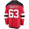 Hockey New Jack Hughes Jersey Jesper Bratt Tyler Toffoli Dougie Hamilton Timo Meier Jonas Siegenthaler Erik Haula John Marino Devils 5298