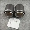 Exhaust Pipe One Pcs Car Tail Pipes Carbon Fiber For Mini Cooper F54 F55 F56 F57 F60 R55 R56 R57 R58 R59 R60 R61 Drop Delivery Automob Otjxy