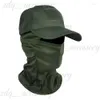 Visors Summer Camouflage Baseball Cap with Full Face Mask Scaf Bicycle Sports Cover Hiking Tactical Military Balaclava Hat 135