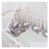 Barrières de lit 100 cm Tresse Noeud Oreiller Coussin Pare-chocs pour Bébé Enfants Berceau Protecteur Lit Chambre Décor Anti-Collision 29 Drop Livraison Bébé Ma Dhae4