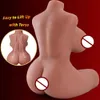 A Half body silicone doll half Wheat colored solid non inflatable male masturbator adult sex toy 1XHJ