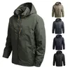 Hunting Jackets Men Windbreaker Military Field Outerwear Mens Winter Autumn Waterproof Flight Pilot Coat Hoodie Army Clothes