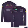 Мотоциклетная одежда Футболка Forma 1 Team Driver 2022 F1 Racing Suit Футболки с длинным рукавом для автоспорта Летняя дышащая футболка с круглым вырезом Mo Otbjv