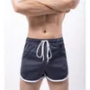 Cuecas homens esportes boxer shorts calças de fitness confortável pele amigável praia macia primavera natação arro