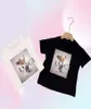 Baby cartoon mouse Designer Clothes T-Shirts Fashion Girls Boys Short-Sleeved Tops Big Kids Versatile INS Letter Summer Simple Style Tees size 100cm-160cm1096646