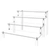 Kök förvaring 4 Tier Akryl Display Stand Clear Riser Rack Cupcake Desktop Decor and Organizer