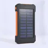 Mobiltelefon Power Banks Solar Power Bank 20000Mah Portable Waterproof Extern Battery PowerBank 20000 MAh Telefonladdare Led Poverbank för iPhone Huawei