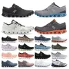 2023 X NO1 på Nova Form Running Shoes Federer Designer Män Kvinnor Kushion Träning Cross Training Shoe Black White Aloe Lightweight Shock Absorbering Sneaker 3blac