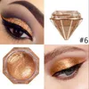 Sombra de olho diamante líquido sombra de olho brilho em pó shimmer metálico única cor sombra cosméticos paleta de sombra olho maquillajel231115