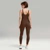 Lu Set Align Lemon Yoga Jumpsuit Bodysuit Women Fitness Wear Athletic Clothing Sexiga enstycken Design för utomhus LL LU JOGGER