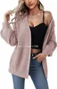 Pulls pour femmes 2024 Cardigan à manches longues à manches longues pour femmes Cardigan Extra Large Pull en tricot épais Femmes