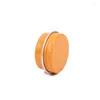 Storage Bottles 10ml 10g Empty Orange Cosmetic ALuminum Jars Screw Thread Lids Candles Metal Pot Solid Perfume Containers Nail Arts Crafts