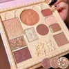 Fard à paupières Lait Thé Couleur Mise en évidence Et Contouring Fard À Paupières Tout-en-un Palette D'ombres À Paupières Mat Nacré Multi-usages PL231115