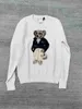 Original Tees Women's 23 Knits År Autumn/Winter Cotton Heavy Industry Little Bear Round Neck Academy Age Minskar mångsidiga tröja Män och kvinnor