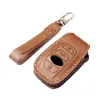 Luxury Car Key Case Cover Fob Leather Keychain Holder Accessories for Subaru Forester 2021 Outback Xv Legacy Brz Wrx Sti Impreza