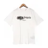 Designer Uomo PA T Shirt Luxury Brand Abbigliamento Camicie Spray Heart Lettera Stampa Moda Cotone High Street Tempo libero T-shirt manica corta unisex Alta qualità
