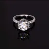 9K 10K 14K 21K Wit Goud Mode 5Cts Moissanite Diamant Dames Bruiloften Verlovingsring Fijne Sieraden
