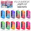 15000 puflar orijinal fluumbox dijital fluum kutusu şarj edilebilir tek kullanımlık vape 25ml 650mah 12 lezzetler vape kalem