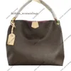 Mulheres 5A 1: 1 Bolsa Designer Bag Bolsa Bolsas M43704 Hobo Grande Saco de Mão Capacidade Real Couro Gracioso Ombro Mulher Bolsas Totes GRACEFUL Bags Handbag