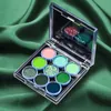 Ombre à paupières Palette d'ombres à paupières neuf couleurs fumée Rose Rose violet bleu néon vert paillettes mat ombre à paupières mode brillant Portable maquillage pour les yeux L231115