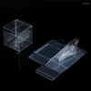 Gift Wrap 20pcs Clear Plastic PET Box Transparent Suitable For Weddings/Birthday /Candy/Chocolate/Jewelry/ Packag