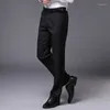 Abiti da uomo Moda coreana Pantaloni da uomo Abito formale da lavoro Pantaloni slim di marca Abito da uomo attillato attillato per la festa nuziale
