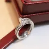 ring clou ring for woman designer diamond Size 6 7 8 fine silver T0P quality official reproductions fashion classic style luxury European size with box 011