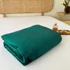 Couverture polaire en flanelle verte unie, couvre-lit d'automne en peluche courte, drap de lit 200x230cm, couvre-lit en velours pour Textile de maison 240119