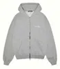 Cole Buxton Knit Men's Hoodies Sweatshirts Cole Buxton minimalistiska broderade tvåvägs zip hoodie super stora svart gråblue joggar 7g82