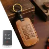 Fob Car Key Case Cover Leather Holder Accessories for Jaguar Land Rover Rangerover Evoque Discover Freelander Sport Svr Defender