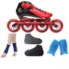 Skates Inline Roller Skates 4 Wheels Inline Speed Skating Patines Big ice skate blade Speed Skates Shoes Sports Race Kids Adults Carbon F