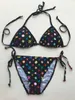 słynny projektant stroju kąpielowego Kobiety vintage stringi mikro mikro pokrywka kobiet bikini bikini z nadrukiem stroju kąpielowego garnitury kąpielowe letnie plaż