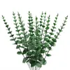 Fleurs décoratives 6 pièces plantes artificielles Branches d'eucalyptus 41 cm pour chambre à coucher décoration de Table à la maison décor de mariage Arrangement couronne fausse