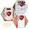 Kwiaty dekoracyjne drzwi przednie propozycja ślubna aranżacja Matki Wisząca dekoracja w kształcie serca w kształcie serca tkaninę kwiatowe wieńce