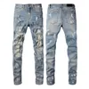 Jeans Roxo Air Denim Calças Mens Jeans Designer Jean Homens Calças Pretas High-End Qualidade Design Reto Retro Streetwear Casual Sweatpants Designers Joggers Pan