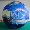 wholesale Abstract Art Llluminated Inflatable Balloon Planet Inflatables Balloon for Music Advertisement Decoration